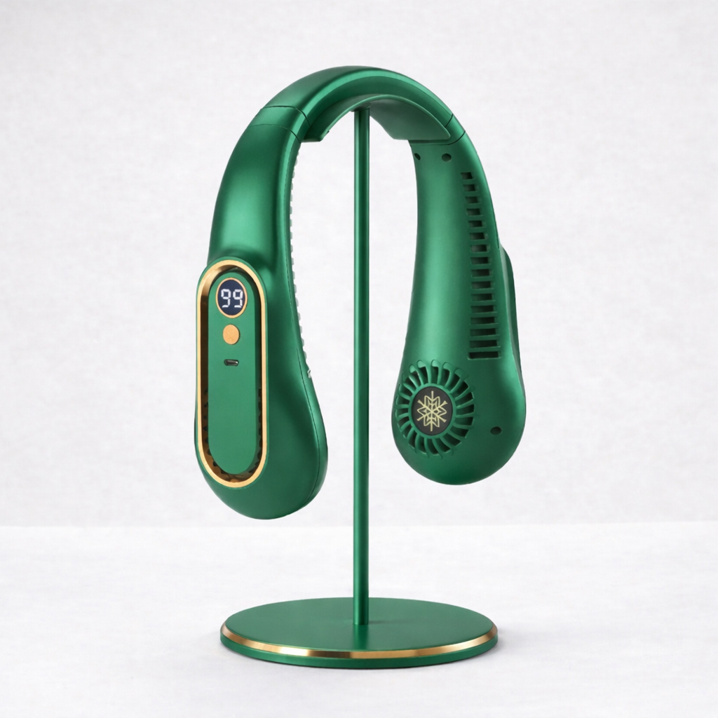 Stay Cool Anywhere — Hands-Free 3-Speed Neck Fan for Workouts & Outdoor Heat