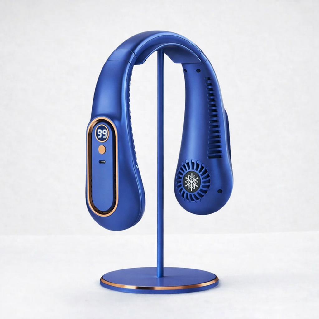 Stay Cool Anywhere — Hands-Free 3-Speed Neck Fan for Workouts & Outdoor Heat